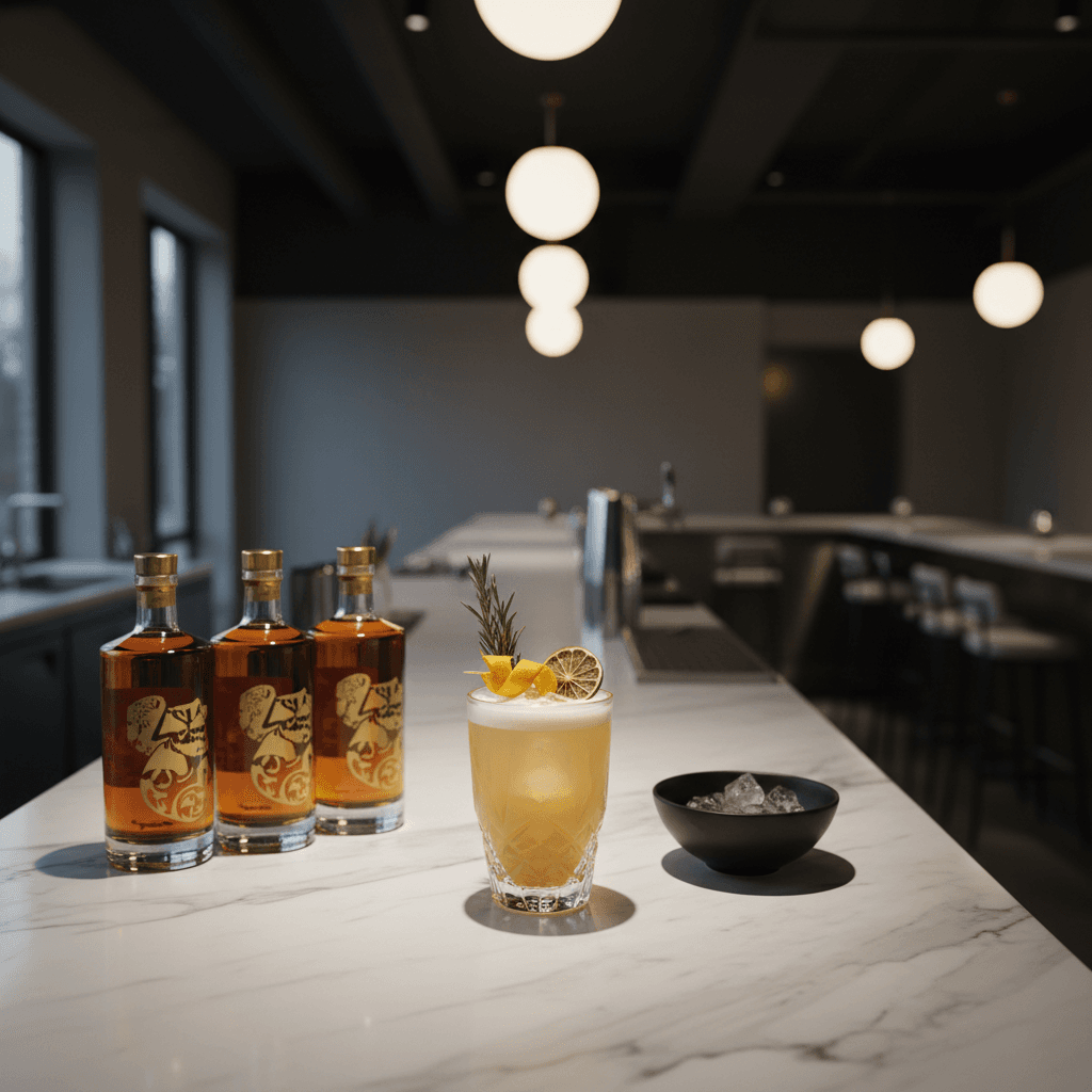 Signature craft cocktail at Joynt with premium presentation